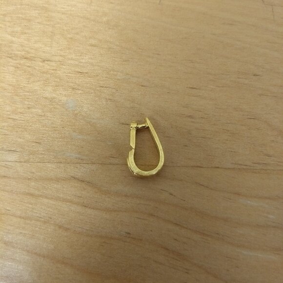 Vintage Kenneth Lane Gold Tone Pendant Marked Minimalist Preppy Chic Classic - Picture 2 of 7